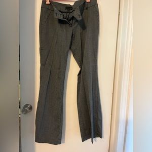 Grey pen striped slacks
